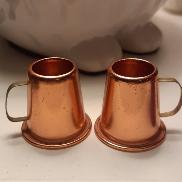 Miniature Handmade Copper Beer Steins - Picture 2 of 4